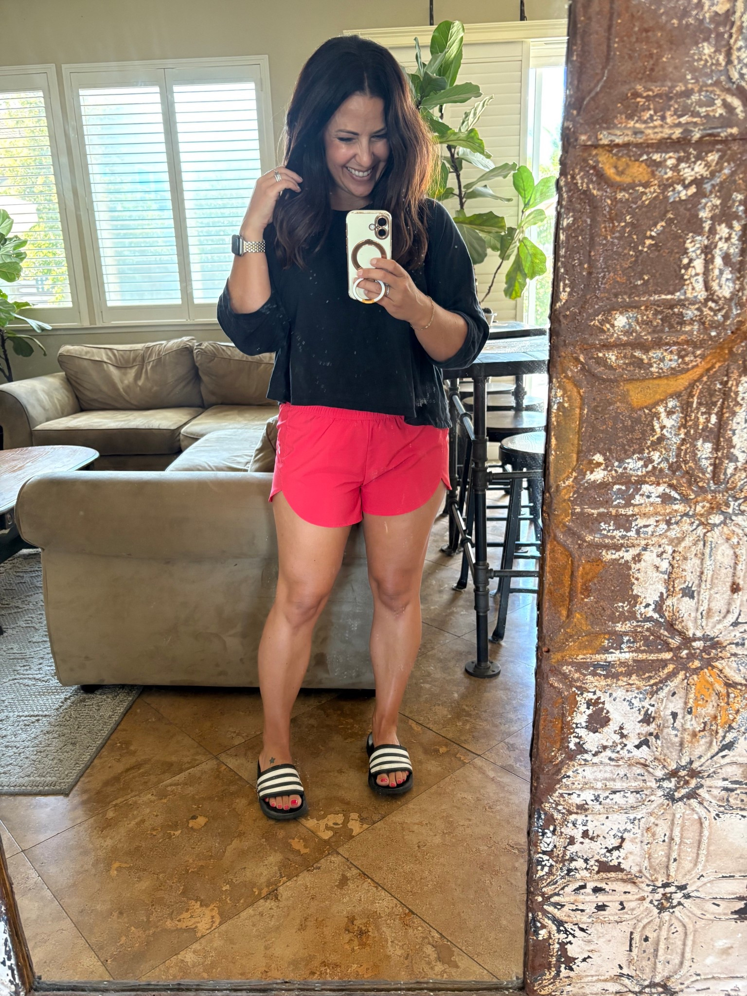 It’s been a productive day! I haven’t left the house other than my walk this morning. I’ve been cleaning and purging the house; one of my summer rituals before I had back to school. I even listed 10 items on Facebook Marketplace! 

Wearing a favorite pair of running shorts, though I’m not a runner!😂

#LTKOver40 #LTKActive #LTKPetite