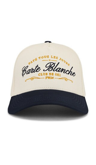 Carte Blanche The Paye Tous Les Jours Snapback Hat in Cream. | Revolve Clothing (Global)