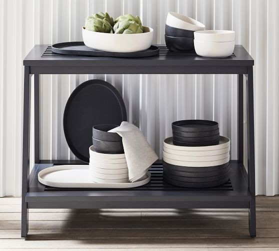 Mason Modern Melamine 12-Piece Dinnerware Set | Pottery Barn (US)