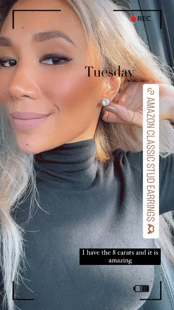 These Amazon stud earrings are the best of the best. It’s literally shiny and sparkle very close to a diamond. I own the 8 carat pair and it’s absolutely perfect for travel as well. #LTKgiftguide #LTKholiday #LTKfindsunder50 #

#LTKHoliday #LTKGiftGuide #LTKfindsunder50