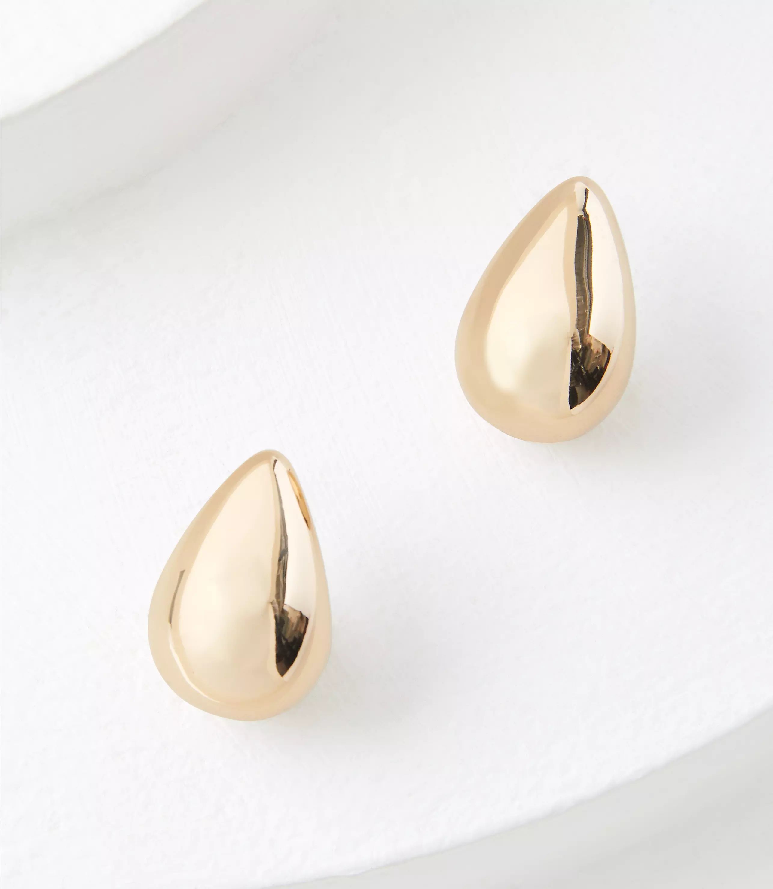 Metallic Teardrop Earrings | LOFT