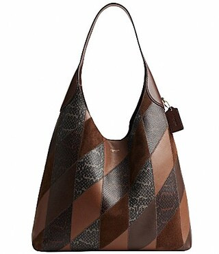 COACH Patchwork Brooklyn 39 Slouchy Tote Bag - Maple Multi | Dillard's