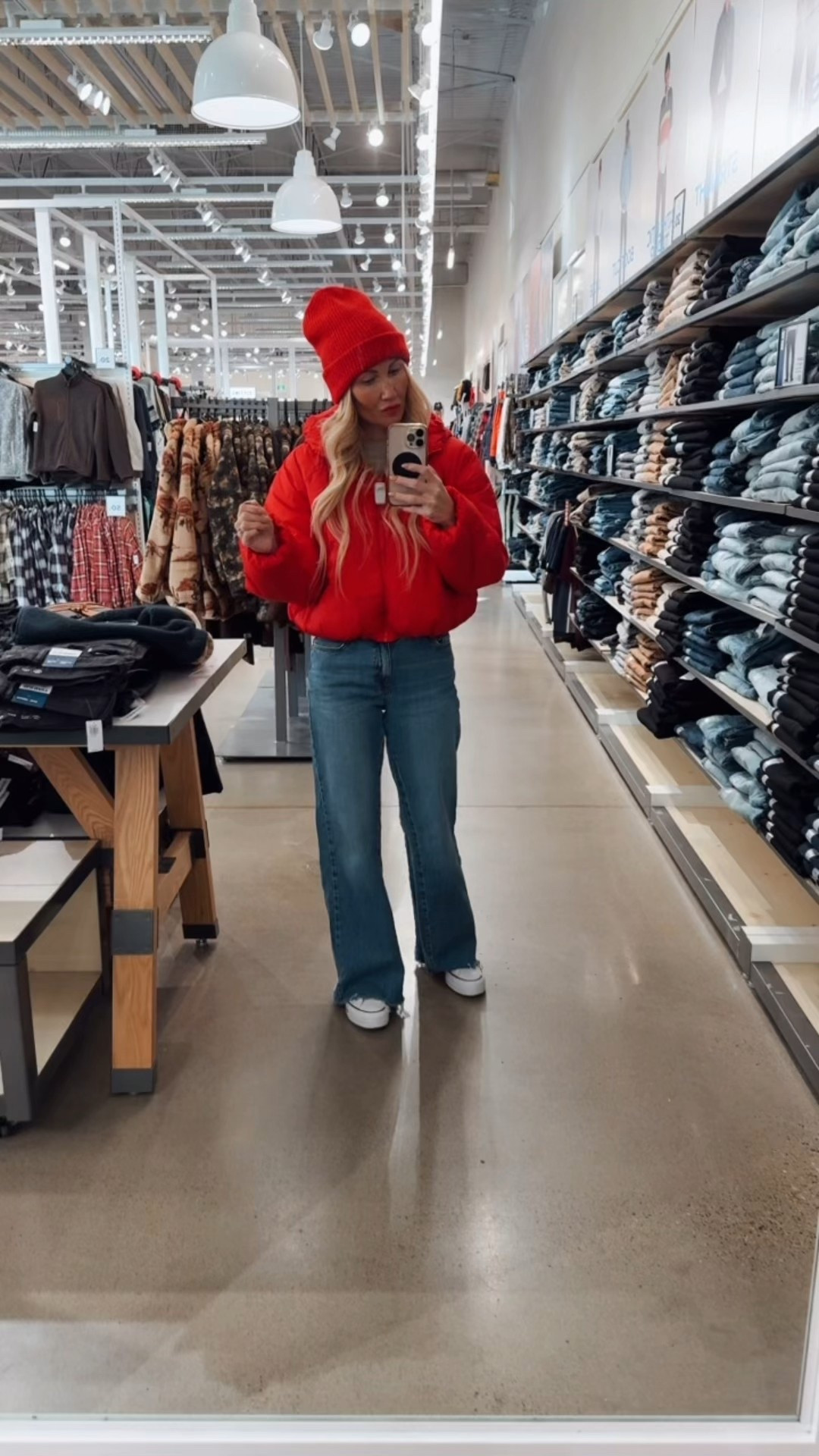 Currently 50% off In Store and 30% off online  subject to change - wearing size small . Toque is soft not itchy loving the colour red if ya can’t tell 😜

#LTKcanada #LTKwinter #LTKstyletip