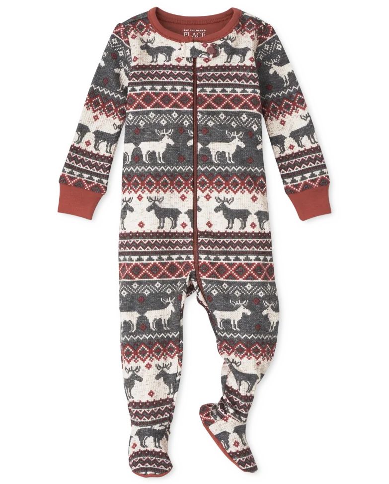 Unisex Baby And Toddler Matching Family Thermal Reindeer Fairisle Snug Fit Cotton One Piece Pajam... | The Children's Place