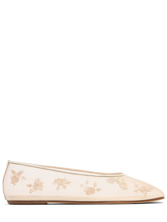 10mm Embroidered ballerina flats | Luisaviaroma