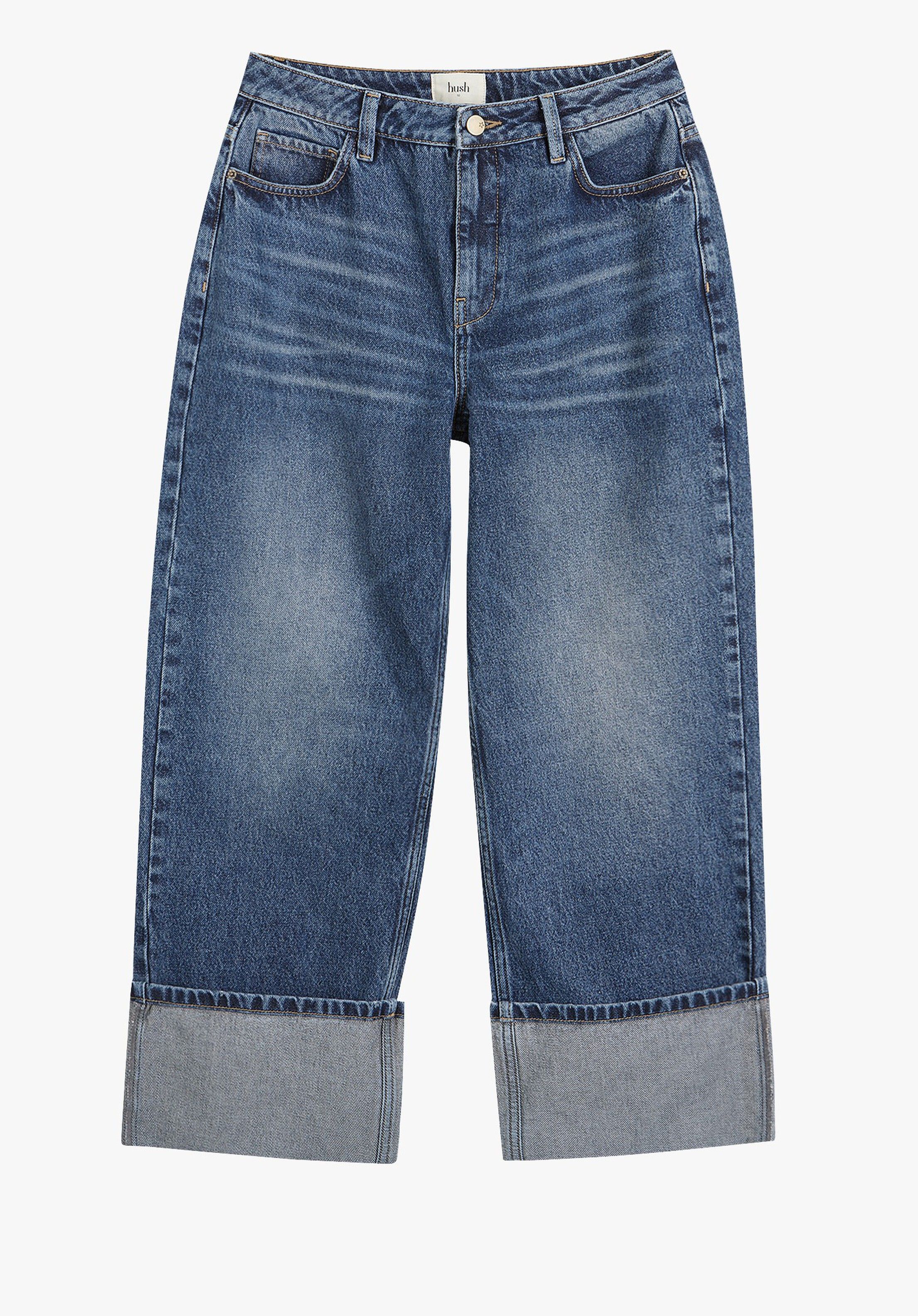 Carly Turn Up Cropped Jeans | Hush UK