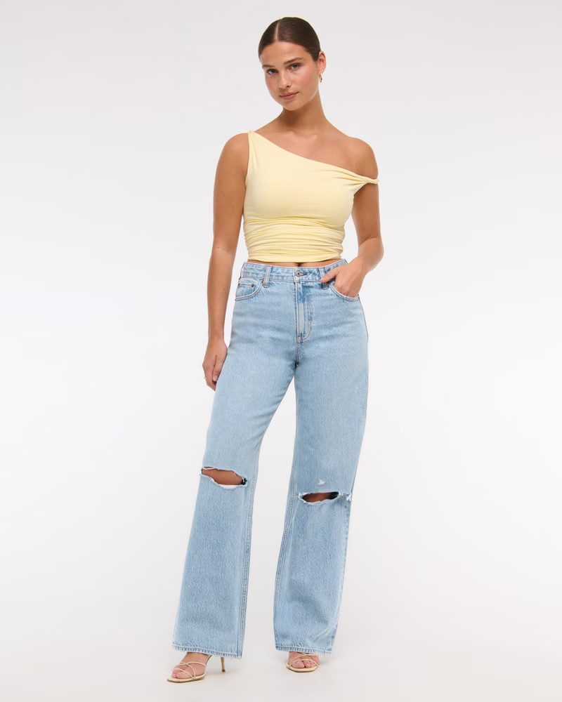 Curve Love High Rise Loose Jean | Abercrombie & Fitch (US)