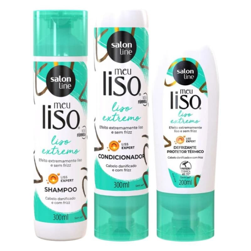 Kit Salon Line Meu Liso Extremo C/3 | Beleza Na Web (BR)