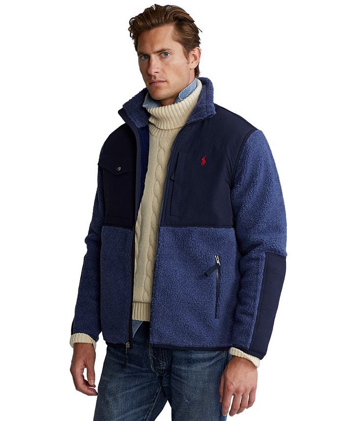 Polo Ralph Lauren Men's Color-Blocked Hybrid Jacket & Reviews - Casual Button-Down Shirts - Men -... | Macys (US)