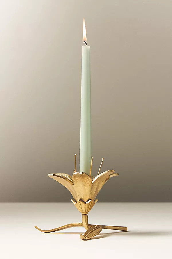 Metal Flower Candle Holder | Anthropologie (US)