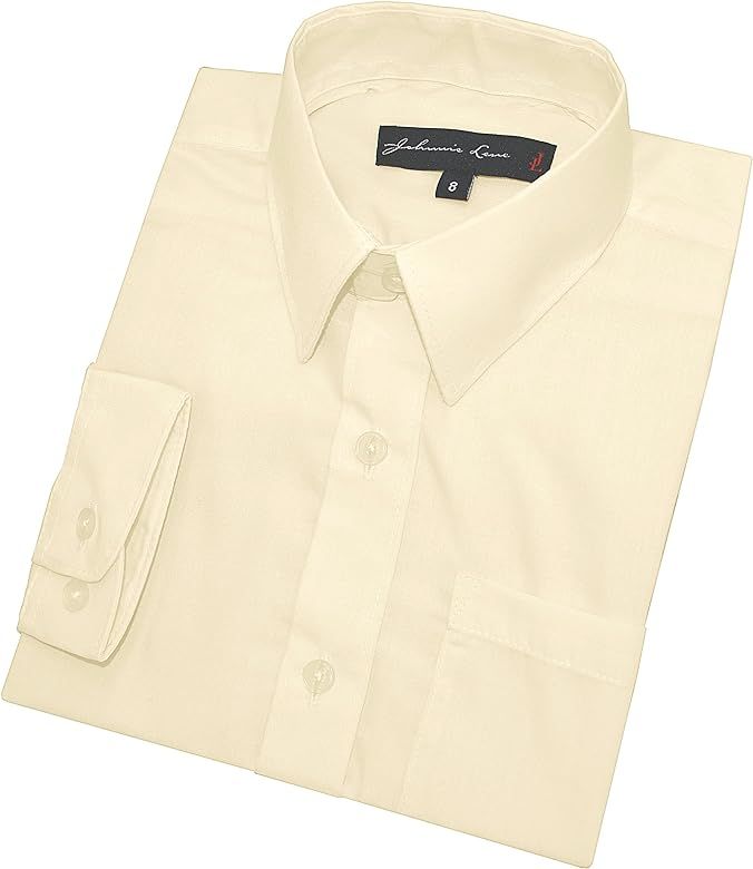 Johnnie Lene Boy's Long Sleeves Solid Dress Shirt #JL32 | Amazon (US)
