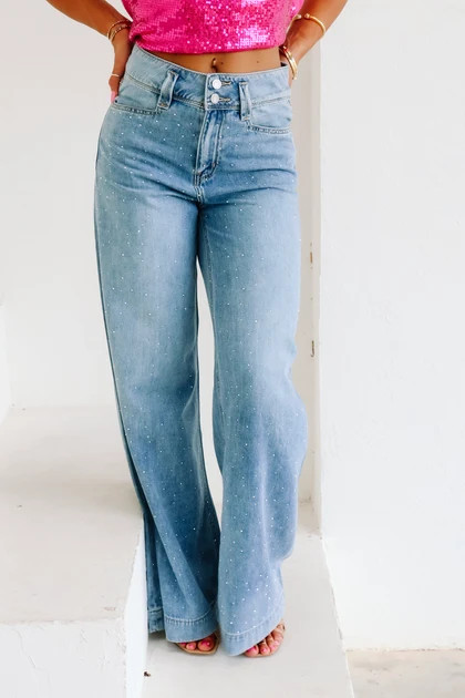 Cecilia Light Blue Wide Leg Jean | The Willow Tree