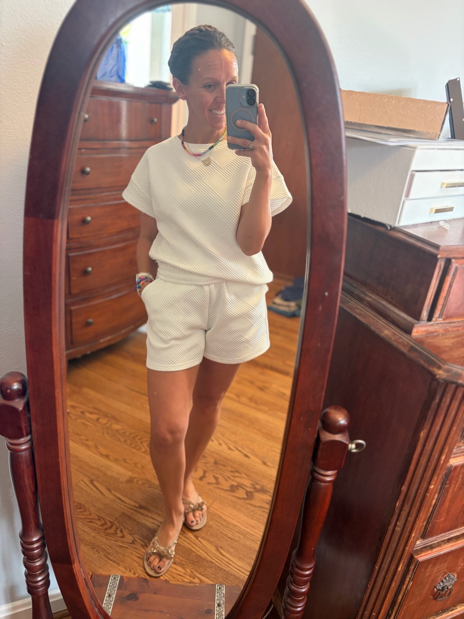 Fall outfit -I own two of these, I love them that much. I wear this set all the time, it works for spring through fall.


#quiltedset #shortset #amazon #prime #autumn #summeroutfit #budgetfriendly #beewatch #under20 #designerdupe #LTKSaleAlert #shortset
#LTKU #LTKSeasonal #LTKOver40
#LTKootd @Etsy      #initialnecklace #monogramnecklace #beadednecklace 
#LTKTravel

L