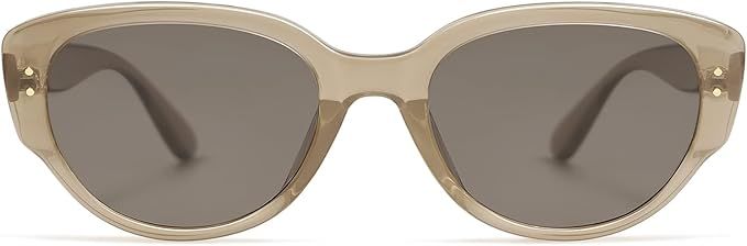Appassal Retro Oval Sunglasses for Women Trendy Cateye 90s Style Sunnies AP3650 | Amazon (US)