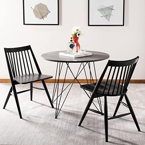 Safavieh Home Collection Wren Black 19-inch Spindle Dining Chair (Set of 2) | Amazon (US)