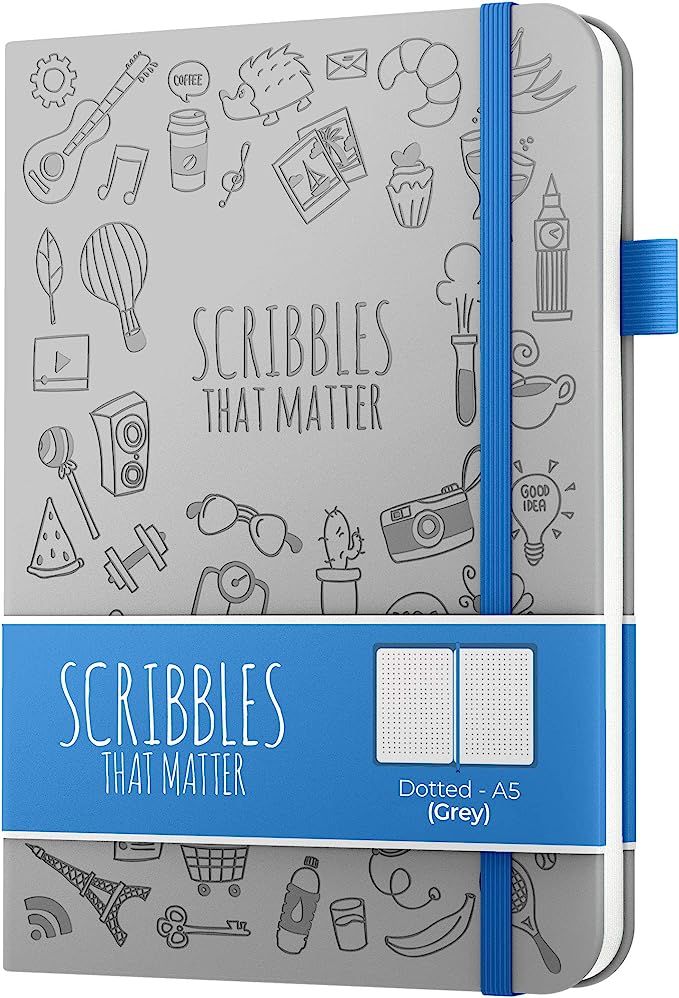 A5 Dotted Journal by Scribbles That Matter - Create Your Perfect Bullet Journal on Ultra-Thick 16... | Amazon (US)