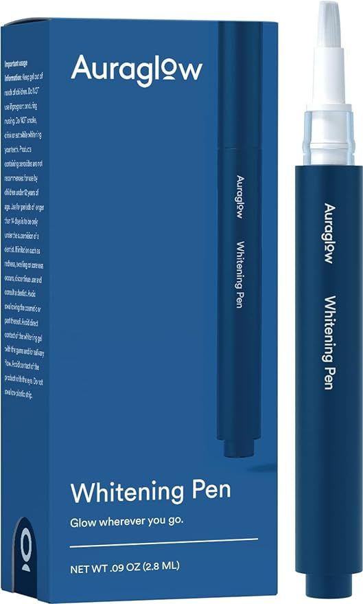 Auraglow Teeth Whitening Pen, 35% Carbamide Peroxide, 20+ Whitening Treatments, No Sensitivity, 2... | Amazon (US)