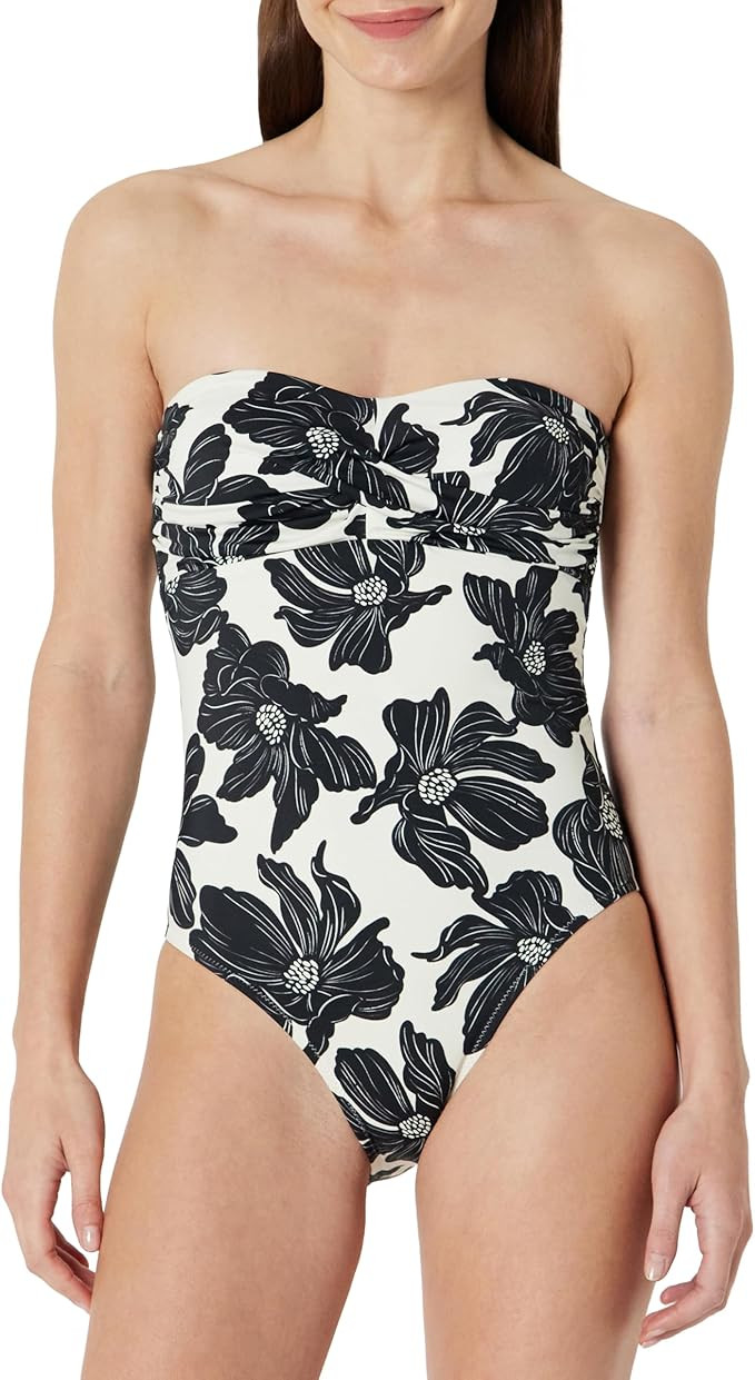 Amazon Essentials Women's Bandeau One Piece Swimsuit | Amazon (US)