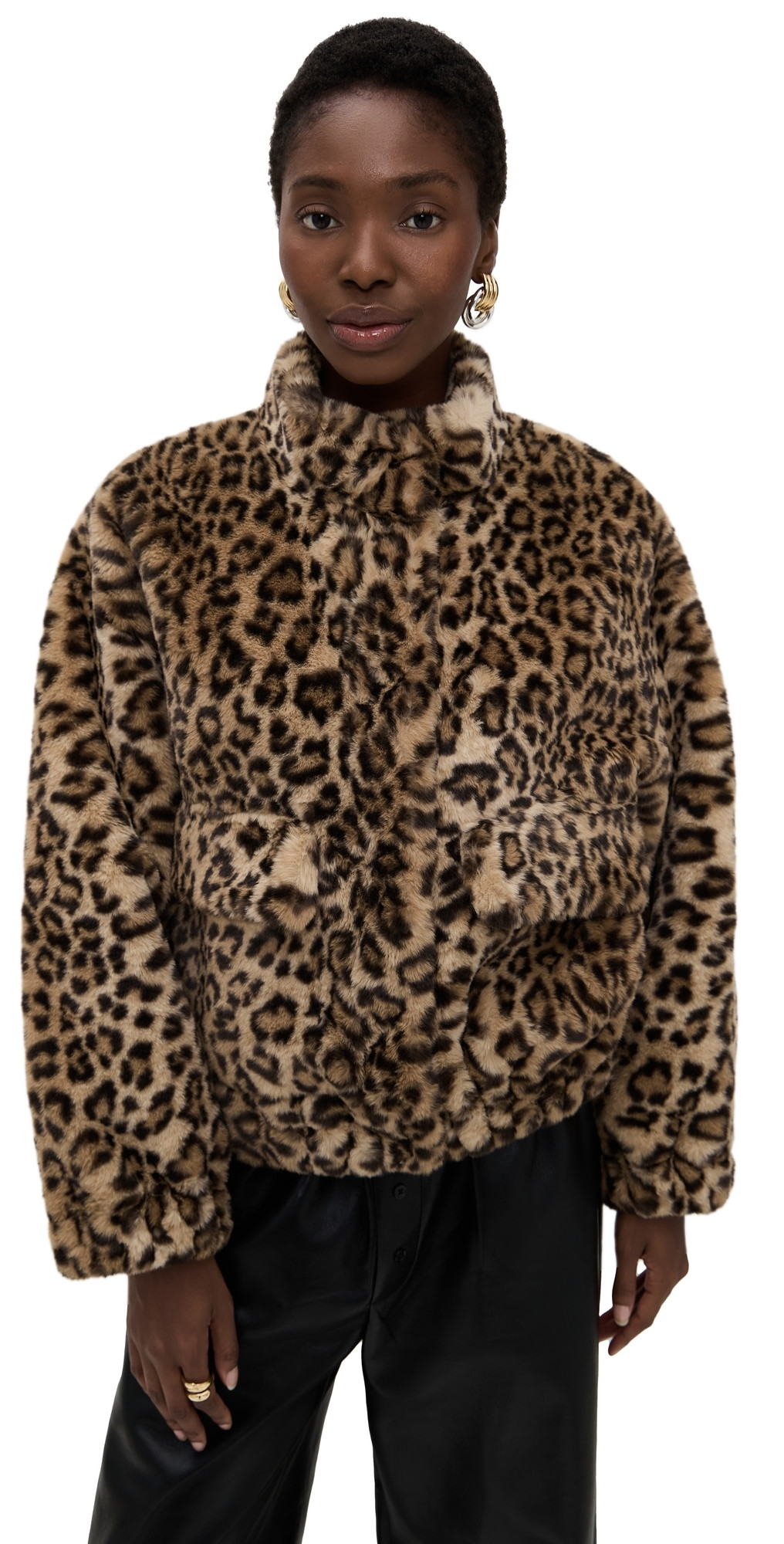ba & sh Jaros Faux Fur Coat Naturel 3 | Shopbop
