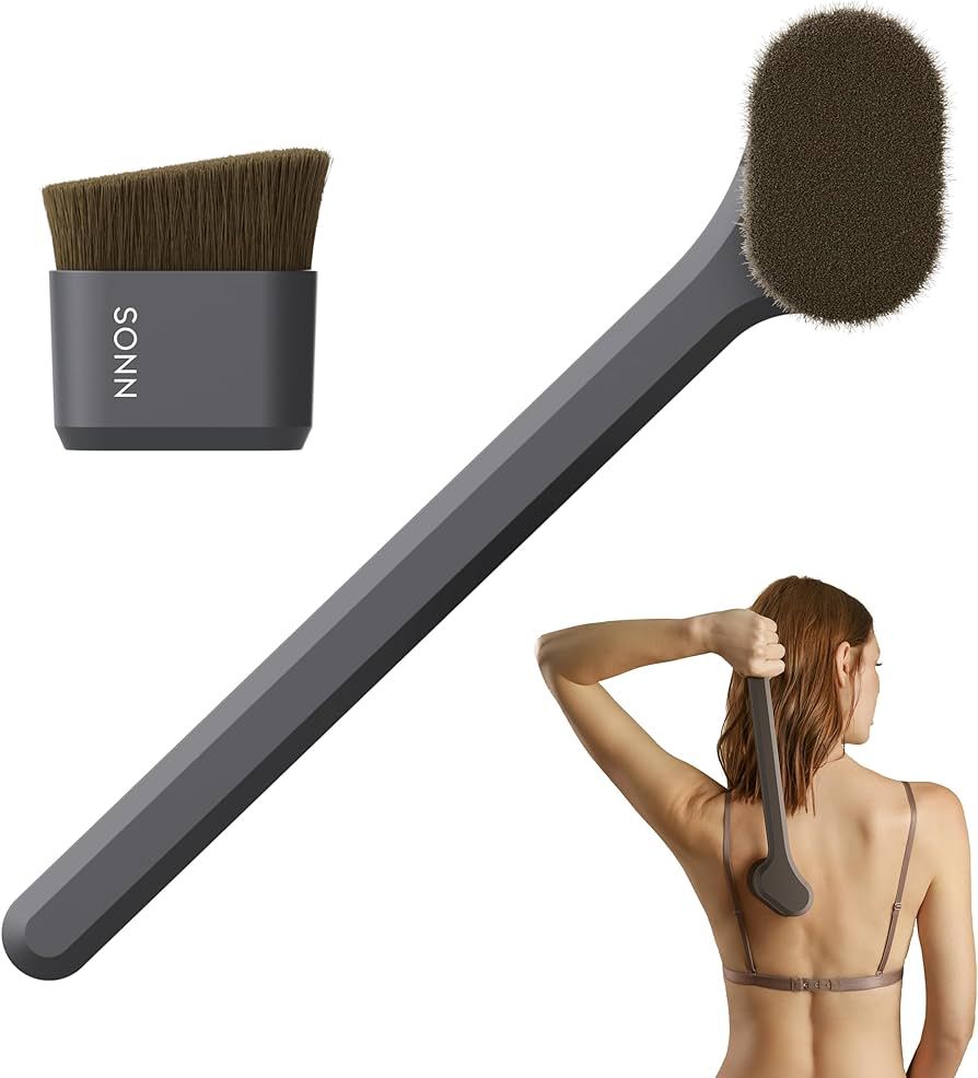 SONN Self Tan Brush Set - Back Applicator for Sunless Tanner, Body Kabuki Tanning Brush for Even ... | Amazon (US)