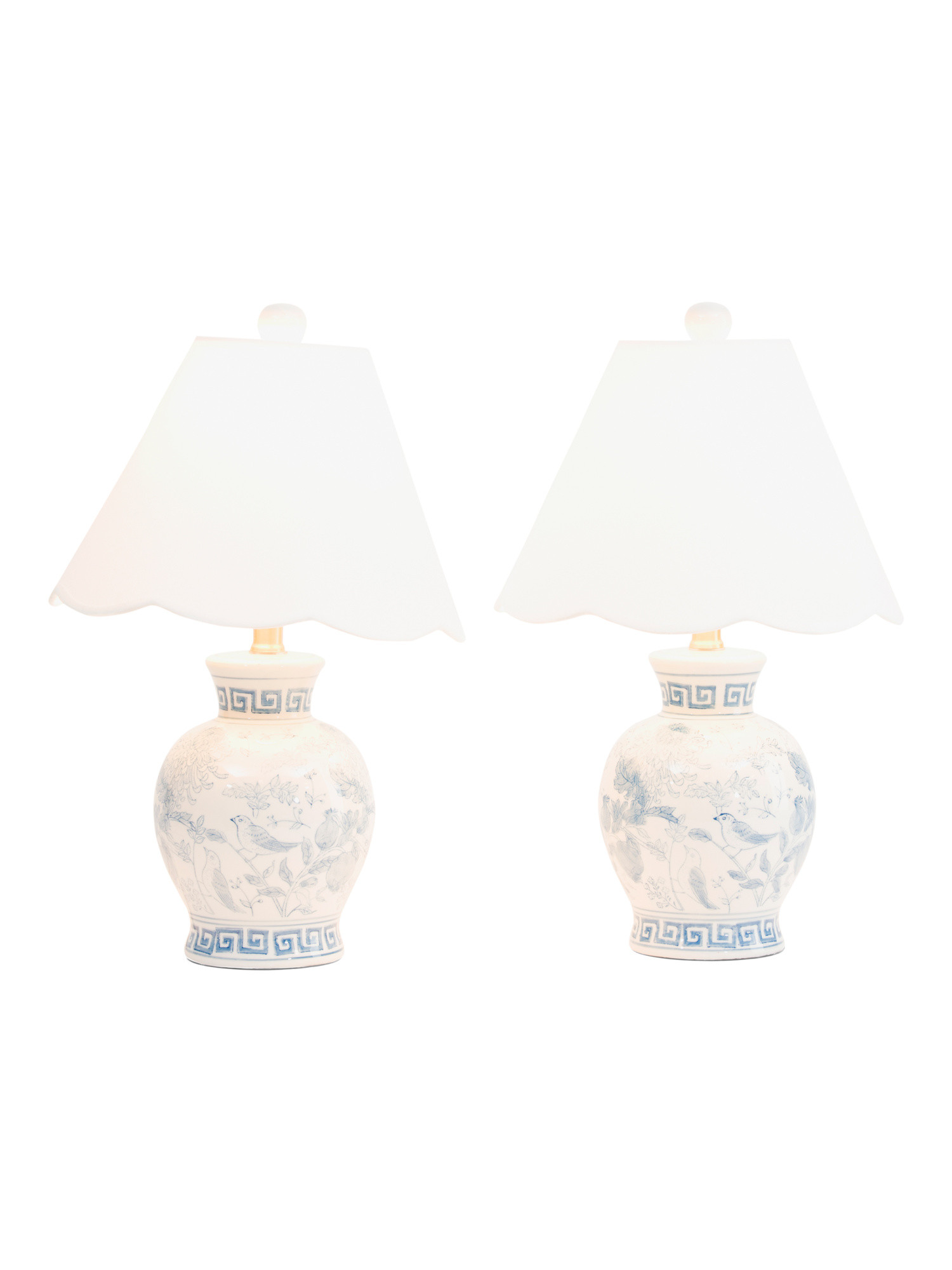 2pk 19in Scalloped Shade Table Lamps | TJ Maxx