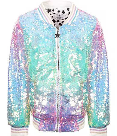 Lola  The Boys LittleBig Girls Icy Ombre Sequin Bomber Jacket -  2 | Dillard's