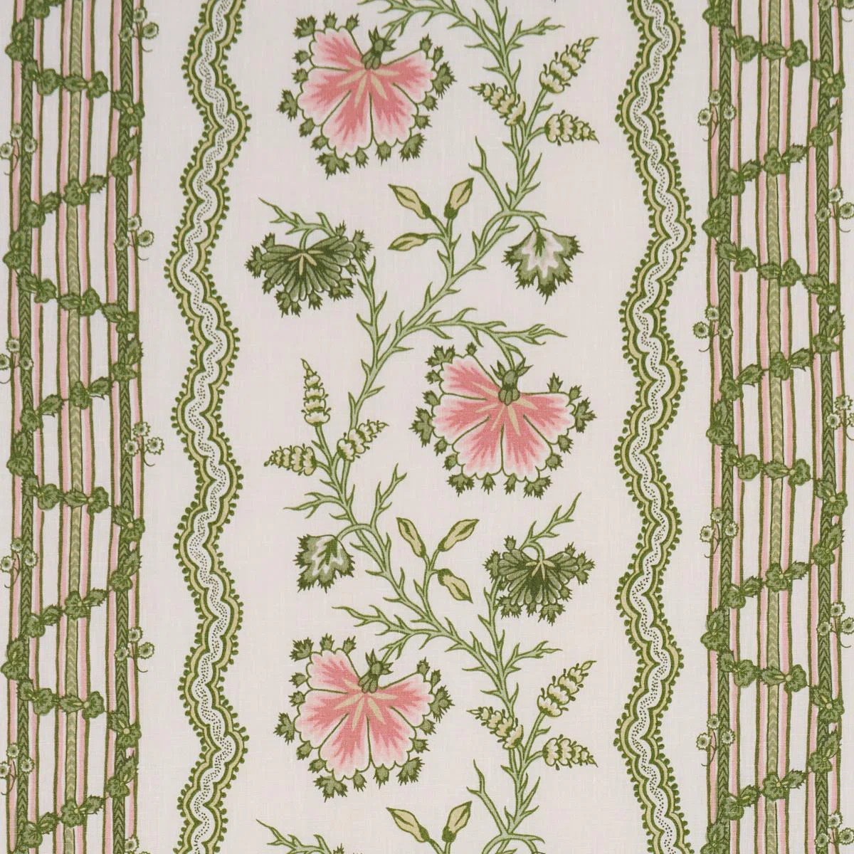 Parvati Floral Stripe Fabric | Wayfair North America