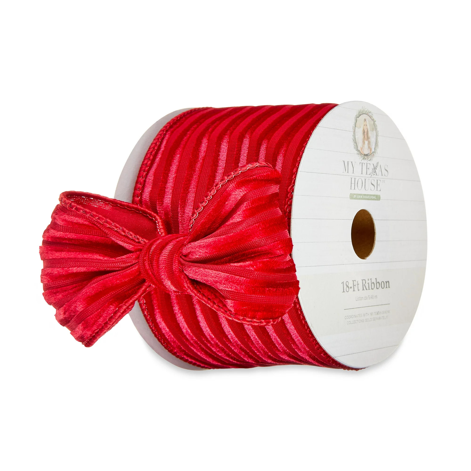 My Texas House Red Ribbed Ribbon, 18‘ | Walmart (US)