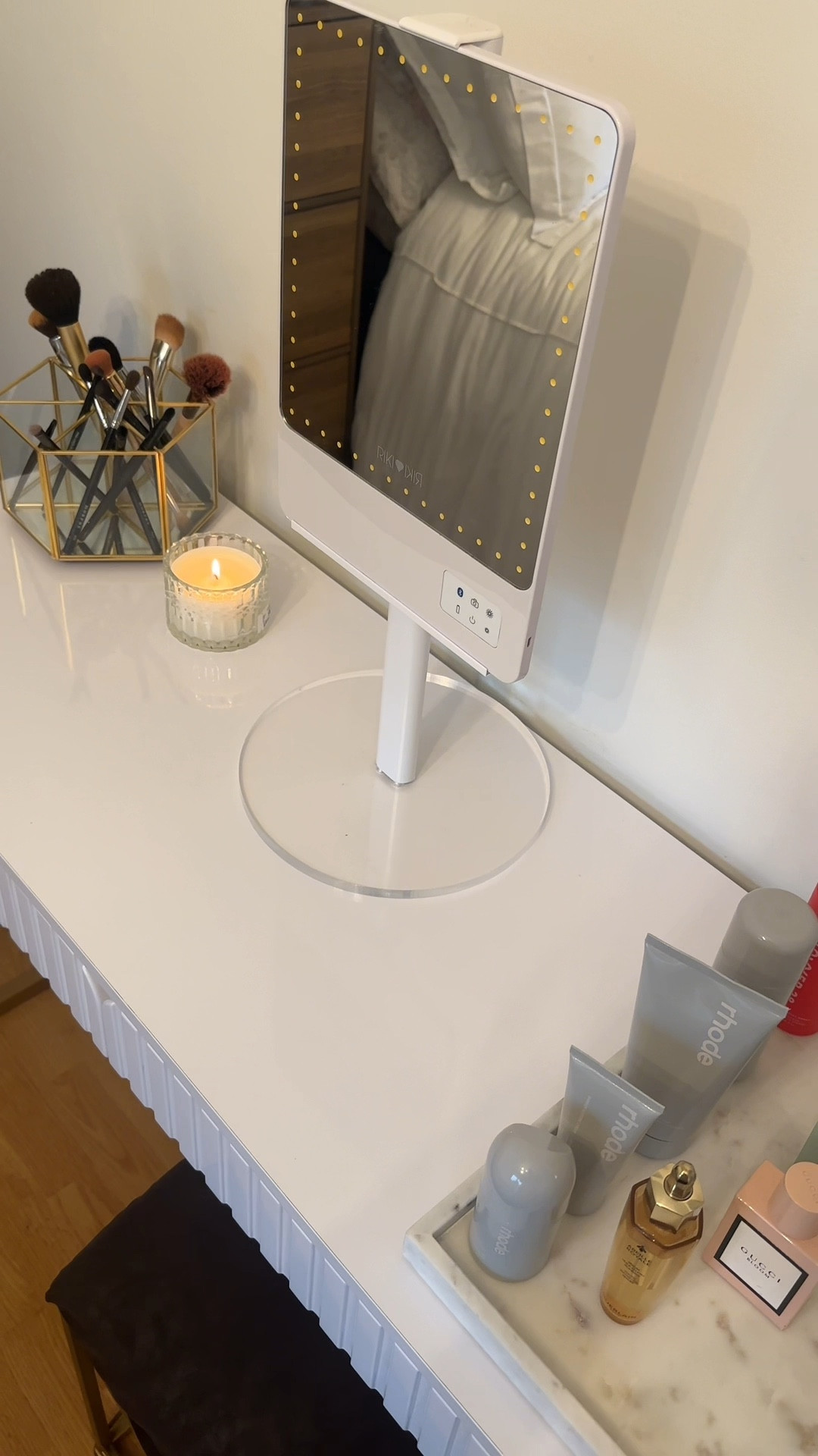 I love a good reset! Gets me so excited to do my skin + makeup routines! 

#vanity #homeorganization #vanityreset #makeupbrushholder #marbletray 

#LTKHome
