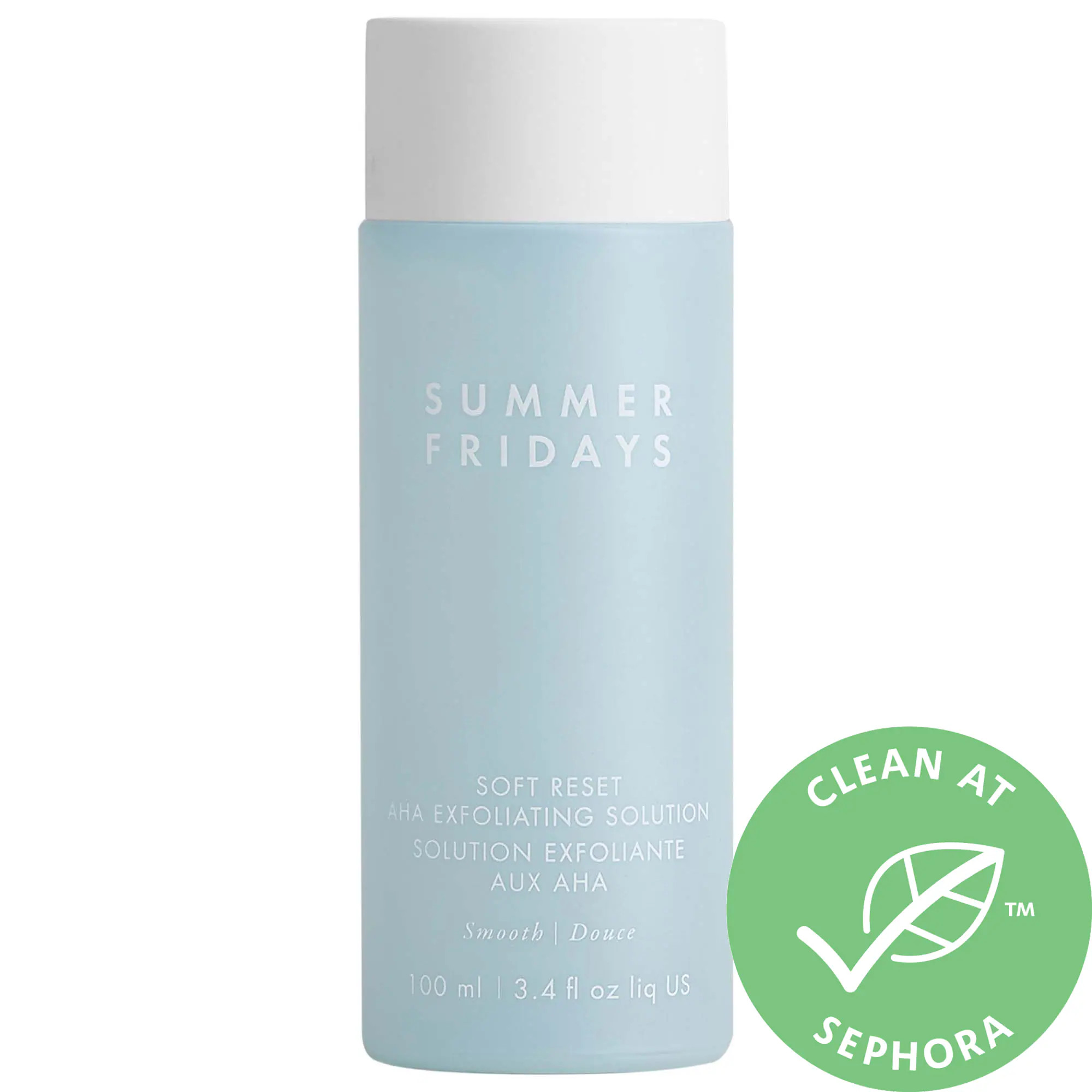 Summer Fridays Soft Reset AHA Exfoliating Solution 3.4 oz/ 100 mL | Sephora (US)