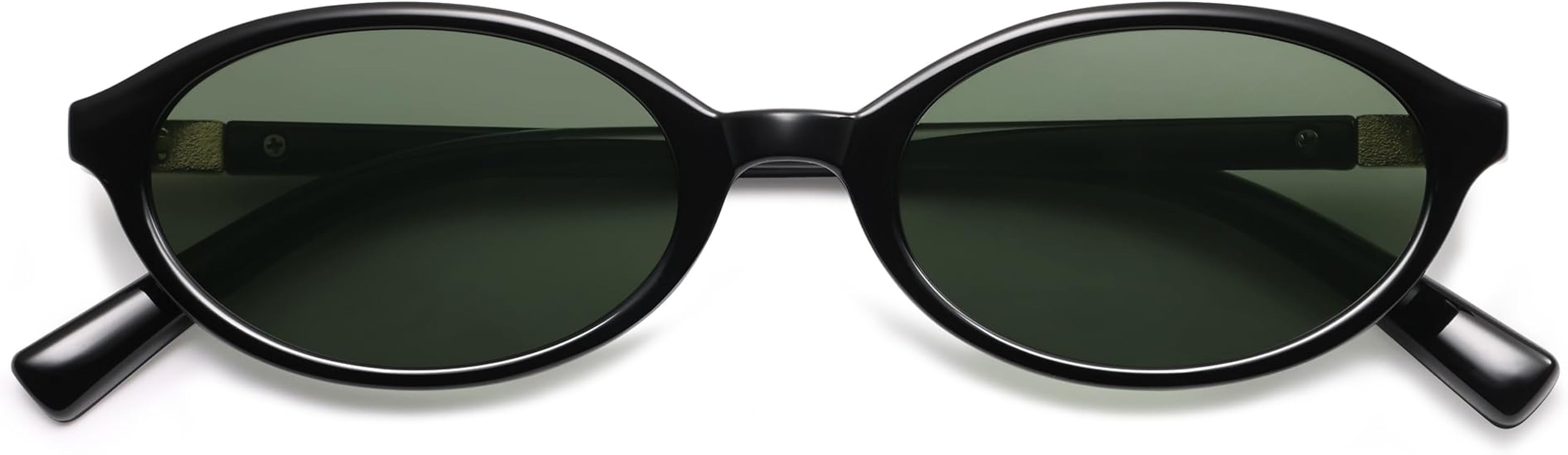 Retro Oval Sunglasses for Women Men Small 90s Trendy Vintage Fashion Trendy Funny Sun Glasses 202... | Amazon (US)