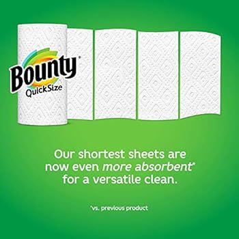 Bounty Quick-Size Paper Towels, 12 Family Rolls = 30 Regular Rolls | Amazon (US)