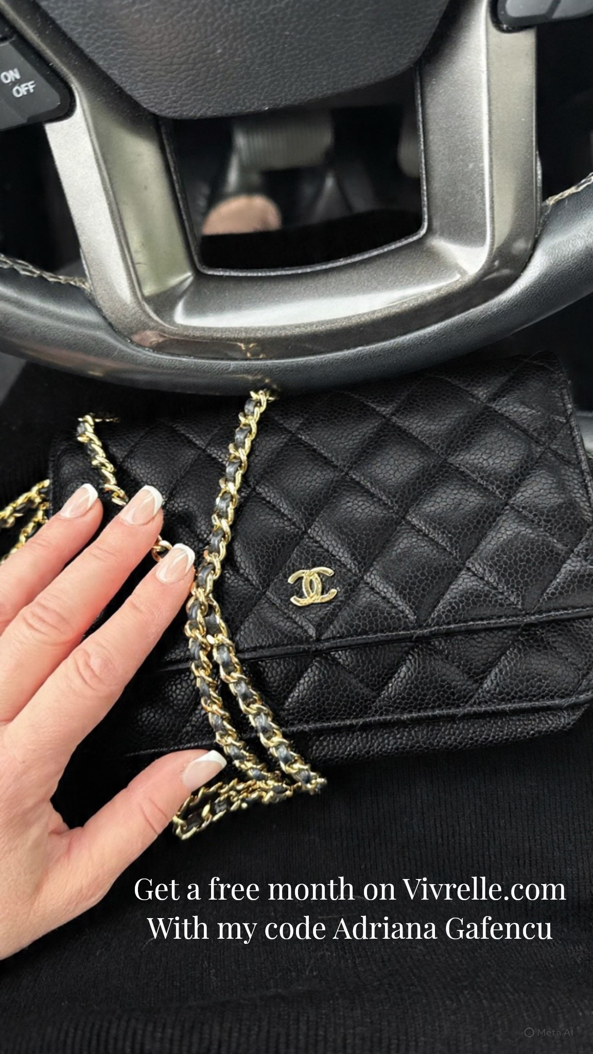 Sign up on Vivrelle.com and receive a month for free using my code ADRIANA GAFENCU @Vivrelle 