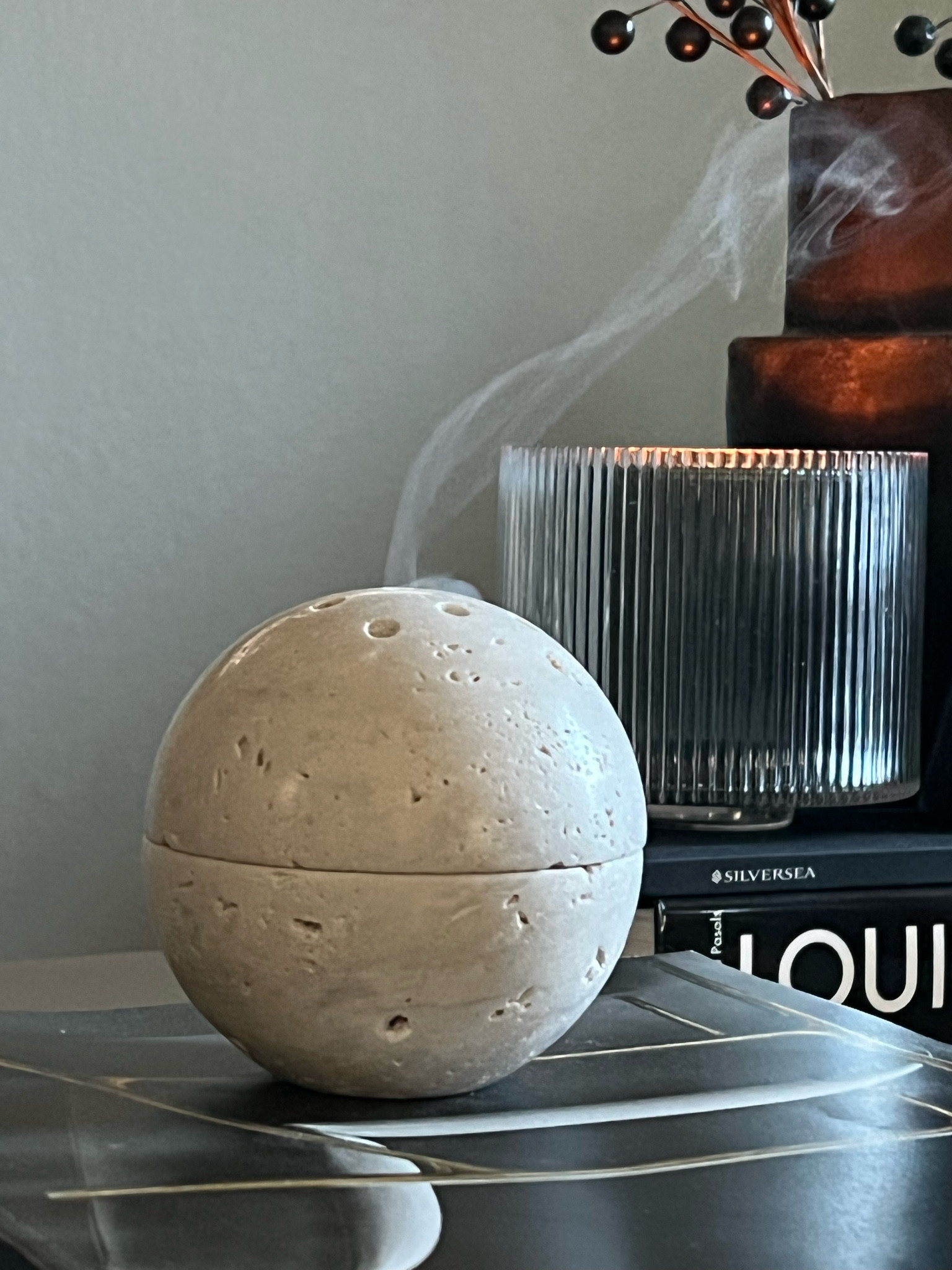 Round White Heavy Marble Incense Holder that’s Aesthetically pleasing in any home. Burns both cone and stick incense. Love it in my modern space! Great gift too🤎

#LTKunder50 #LTKhome #LTKFind