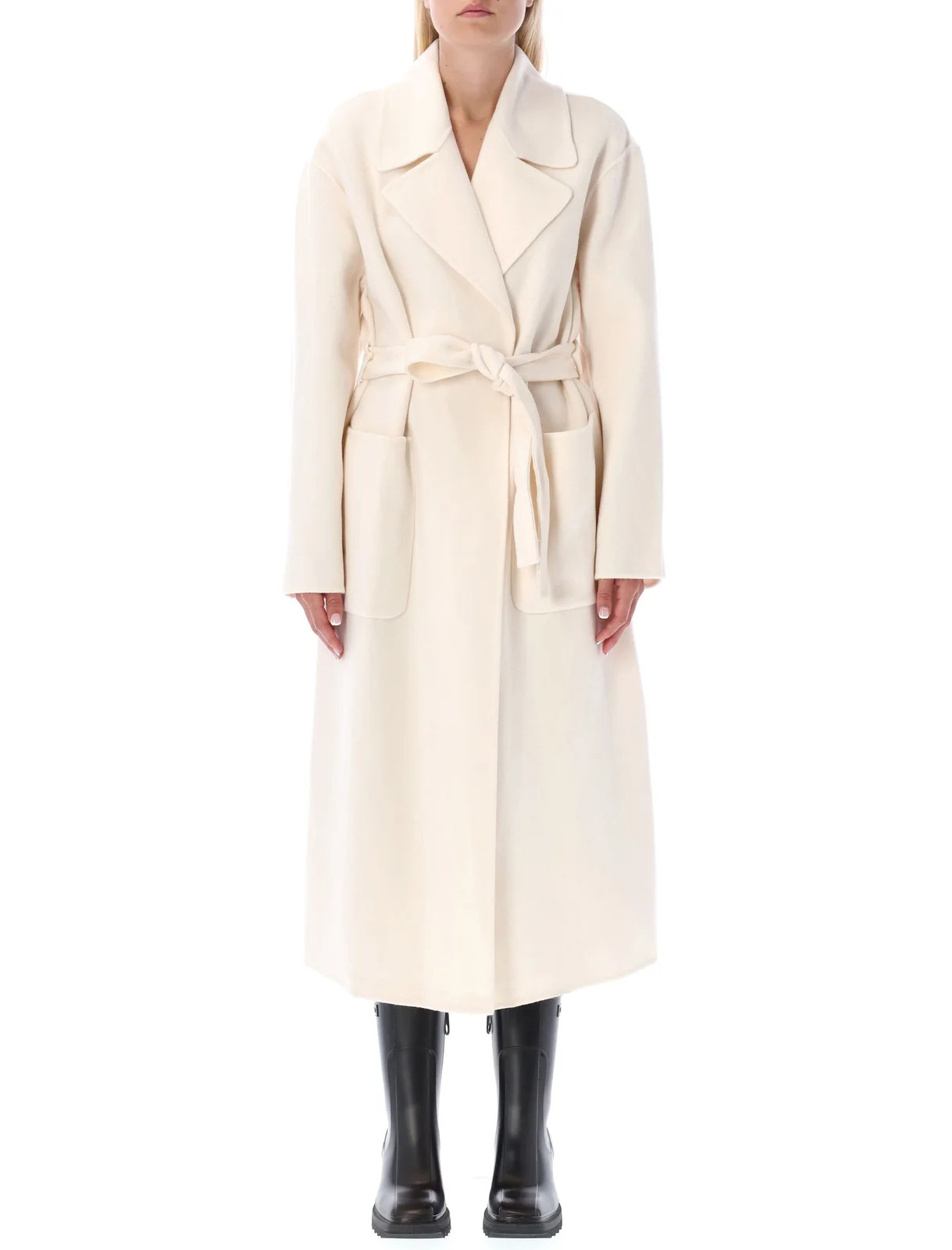 Michael Michael Kors Long-Sleeved Belted Coat | Cettire Global