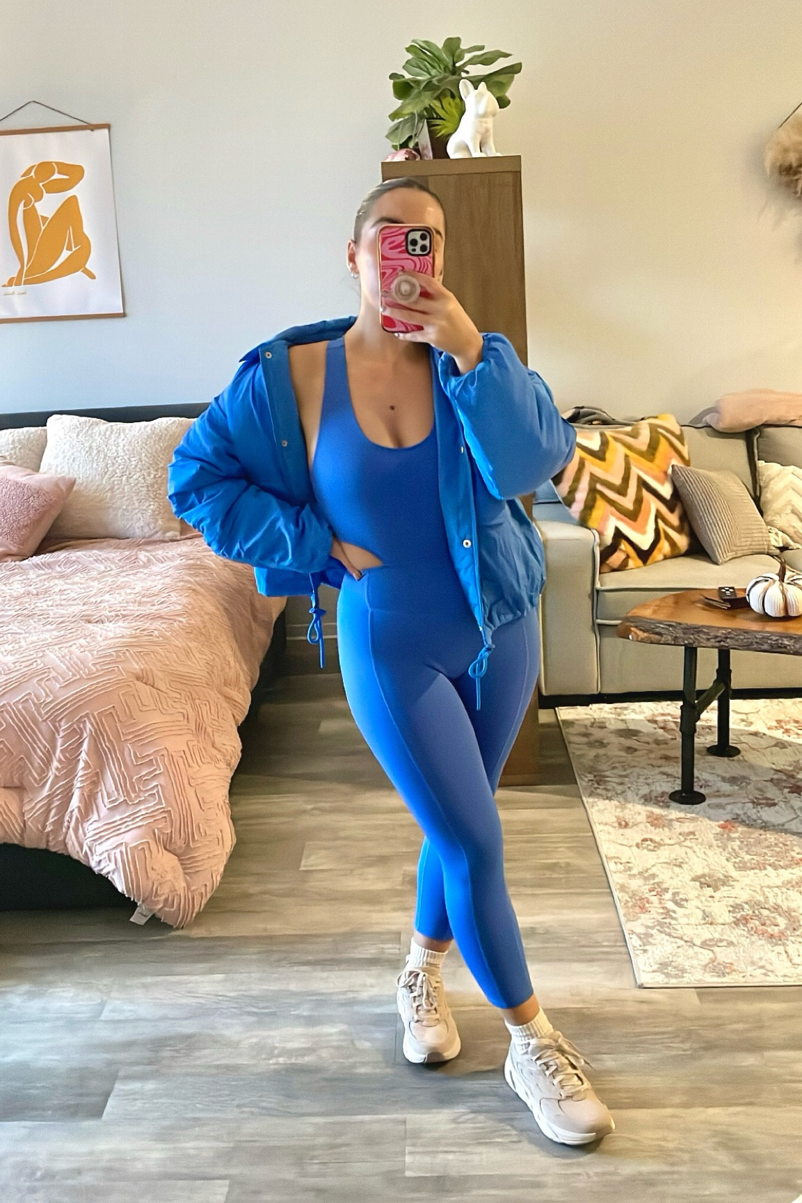 This cobalt is everything
Onesie- M
Jacket - S
Sneakers - true 7

#LTKfitness #LTKHoliday
