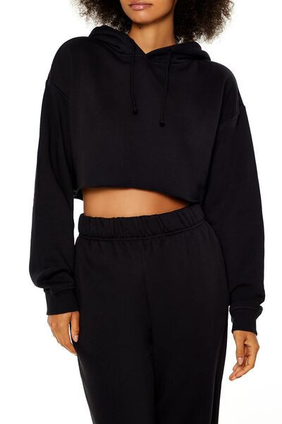 Cropped Fleece Hoodie | Forever 21