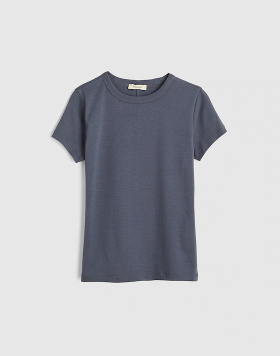 The '90s Crewneck Tee in Compact Cotton | Madewell