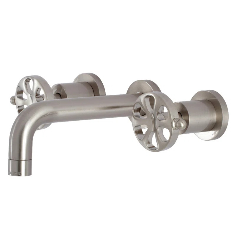 Kingston Brass Belknap Two-Handle 3-Hole Wall Mount Bathroom Faucet | Wayfair North America