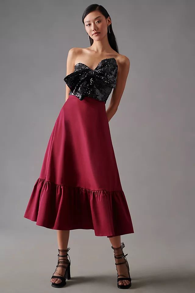 Hutch Sequin Bow Dress | Anthropologie (US)