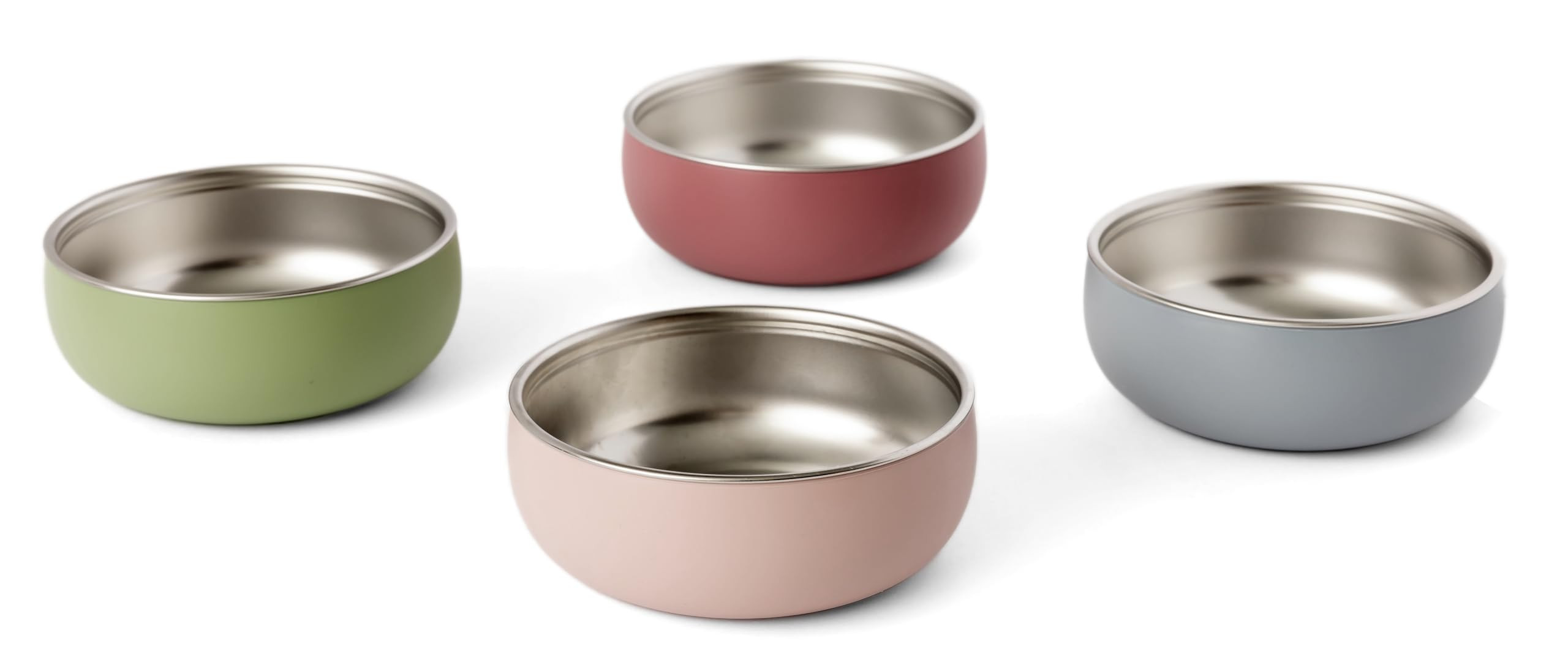 Monkey Proof™ Non-Toxic Stainless Steel Child Bowl 5” with Non-Slip Silicone Shell, Multi-color, (Set of 4 bowls) Unbreakable, Mess Free Feeding for Babies, Toddlers, Kids, BPA free | Amazon (US)