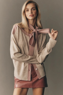 Maeve Cashmere Blend Scarf Cardigan Sweater | Anthropologie (US)