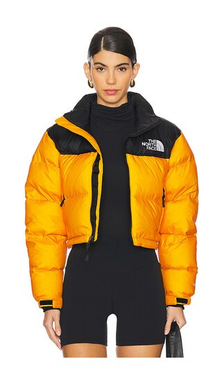 Nuptse Short Jacket in Summit Gold | Revolve Clothing (Global)