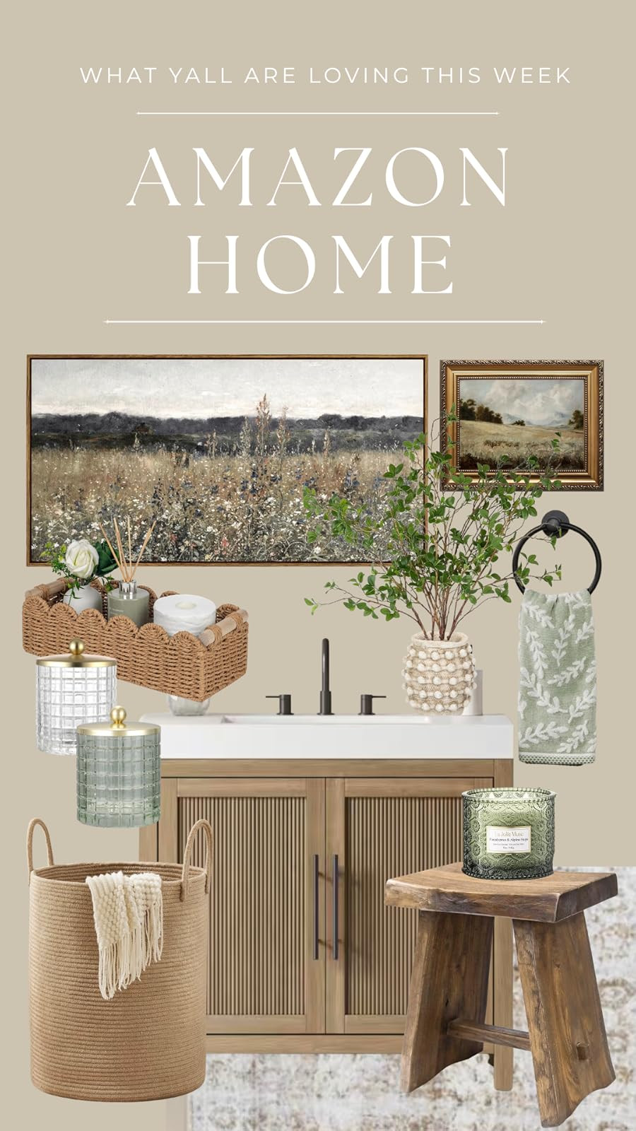 Amazon bathroom finds never disappoint. The best part? So many timeless, neutral pieces that make your space feel calm, curated, and expensive — without spending a fortune. From sleek soap dispensers to elevated storage and cozy accents, it’s the simplest way to give your bathroom that styled, spa-like look. ✨
• •
Amazon bathroom decor, bathroom refresh, neutral home, spa bathroom vibes, affordable styling, bathroom organization, chic home finds, guest bath decor 

 #LTKHome