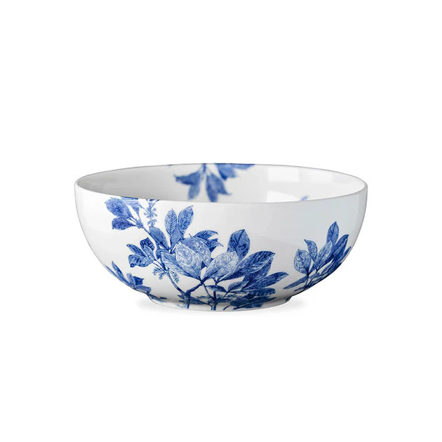 Blue Perennial Serving Bowl | Cailini Coastal