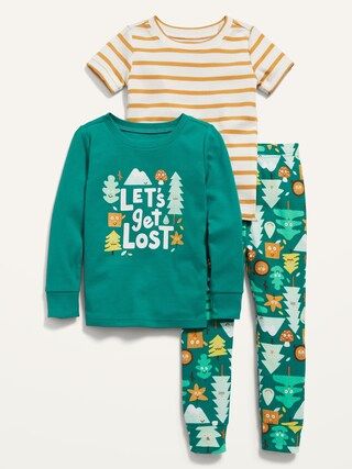 Unisex 3-Piece Graphic Pajama Set for Toddler &#x26; Baby | Old Navy (US)