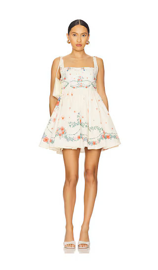 Agua by Agua Bendita Hierbabuena Mosqueta Mini Dress in Ivory. - size S | Revolve Clothing (Global)