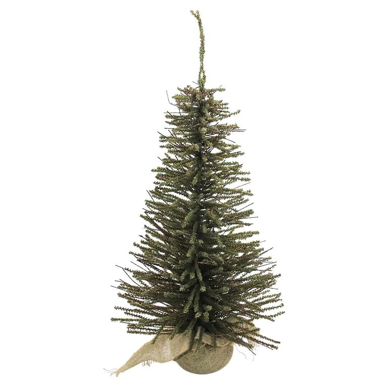 Northlight 2' Unlit Artificial Christmas Tree Warsaw Twig in Burlap Base | Walmart (US)