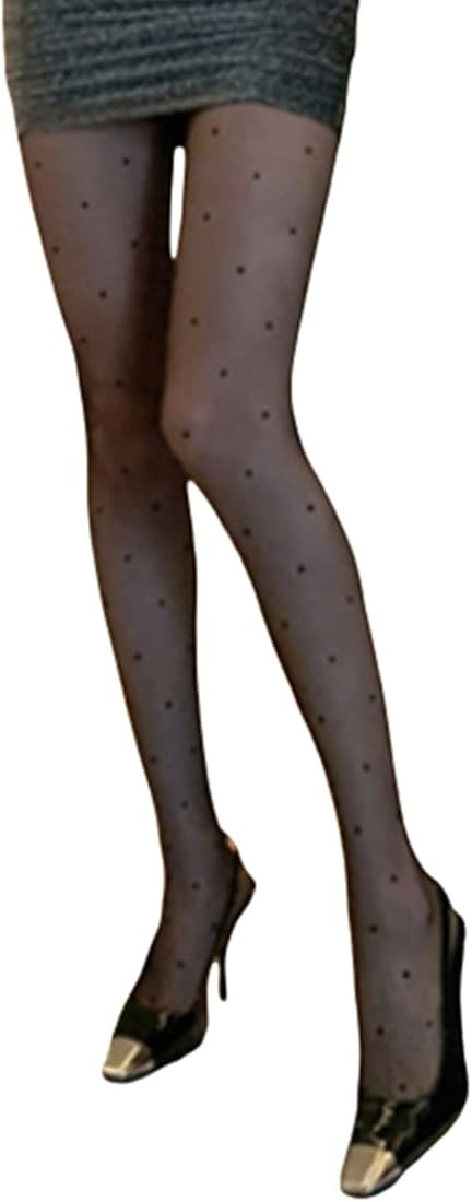 SHEIN Women's Patterned Tights Fishnet Floral Stockings Pantyhose Stockings Leggings | Amazon (US)