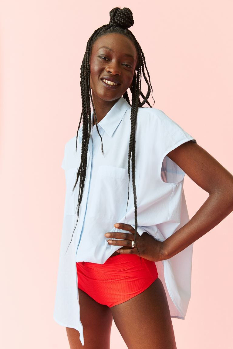 Sleeveless Cotton Blouse | H&M (US + CA)